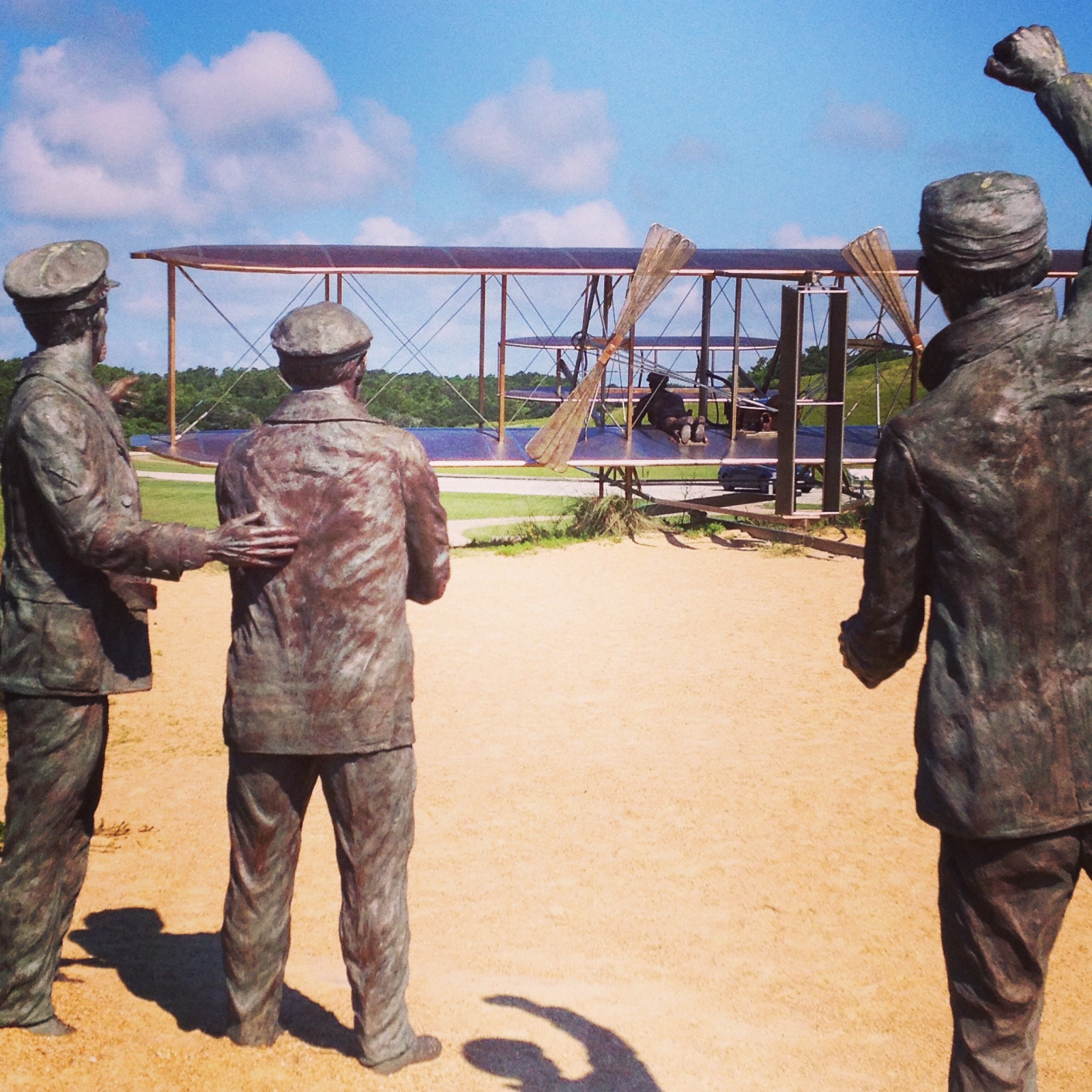 Wright Bros. Memorial statue