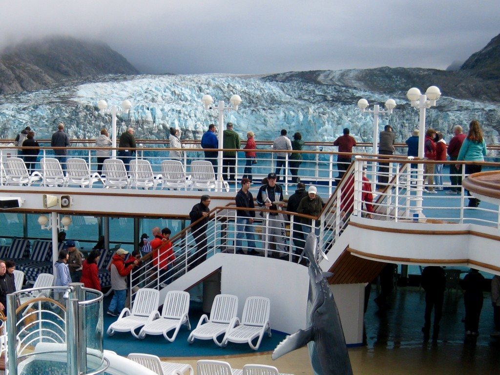 Alaskan glaciers seen from a cruise ship - Open Suitcase