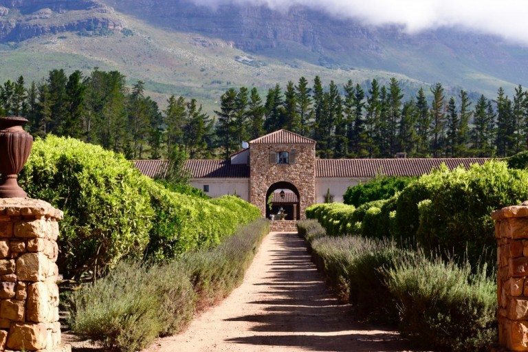 Exterior of a Stellenbosch South Africa winery