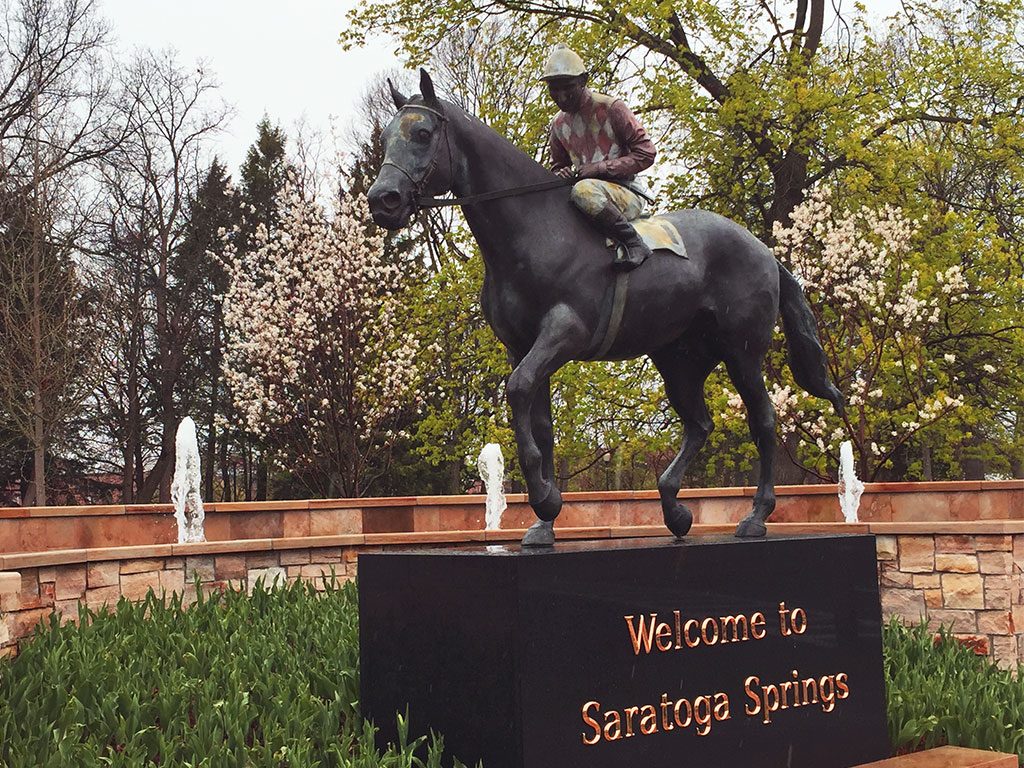 Welcome to Saratoga Springs NY sign - what to do in Saratoga Springs