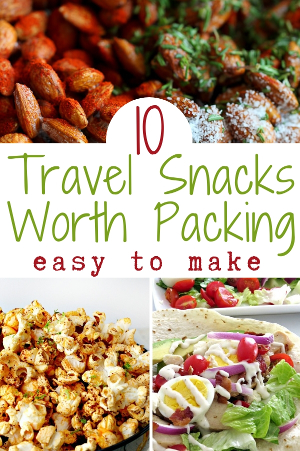 Make one or more of these easy to make travel snacks and you won't have to buy sad, old airport food ever again! #roadtrip #healthysnacks #easytomake