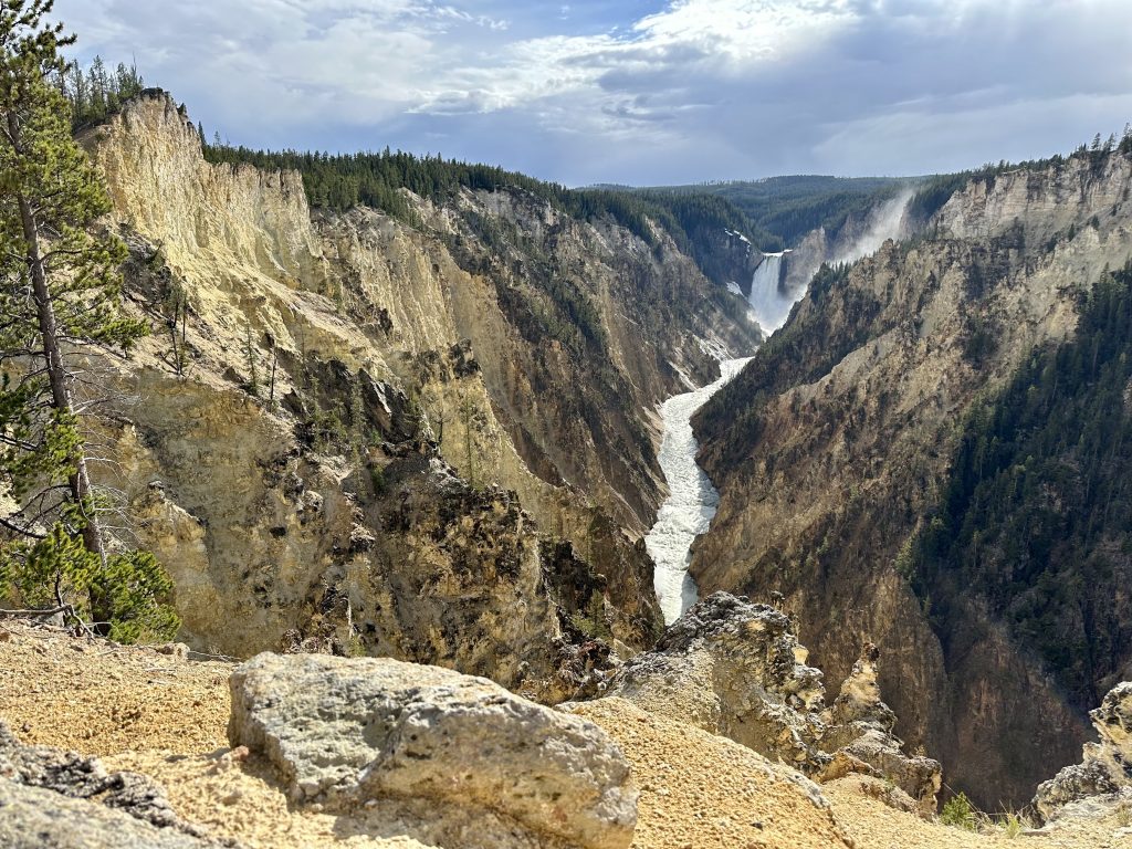 Grand Canyon of the Yellowstone is a highlight of the National Park that can be entered for free by 4th graders with an Every Kid Outdoors Pass.